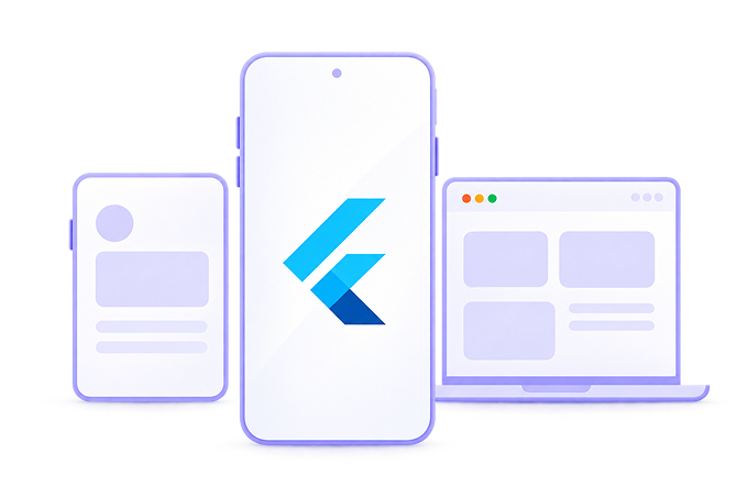 Flutter app developers designing custom Flutter app development projects