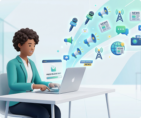 Press release writing and media distribution