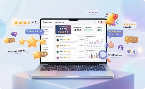Online reputation management and review monitoring